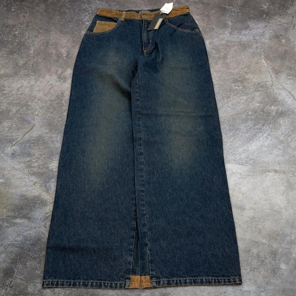 Vintage Storm Industry Baggy Wide Leg Corduroy Jeans Women's Size 16 Y2K VTG